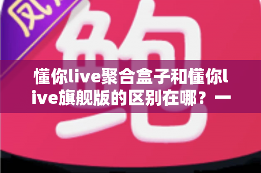 懂你live聚合盒子和懂你live旗舰版的区别在哪？一文看懂两大版本的功能差异与选购指南