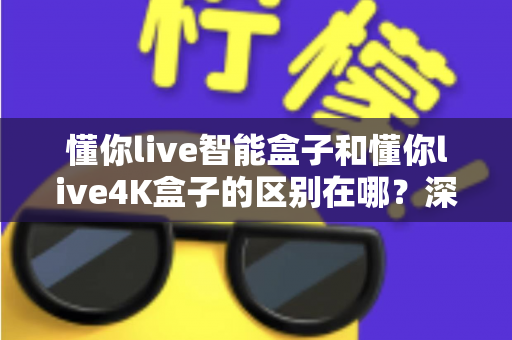 懂你live智能盒子和懂你live4K盒子的区别在哪？深度解析两款电视盒子的核心差异与选购指南