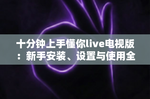 十分钟上手懂你live电视版：新手安装、设置与使用全攻略指南