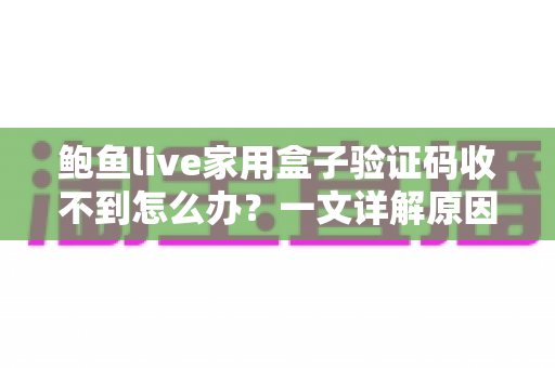 鲍鱼live家用盒子验证码收不到怎么办?一文详解原因与实用解决方法 鲍鱼live家用盒子验证码收不到怎么办?一文详解原因与实用解决方法