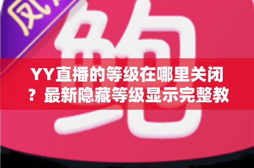 YY直播的等级在哪里关闭？最新隐藏等级显示完整教程与实用指南