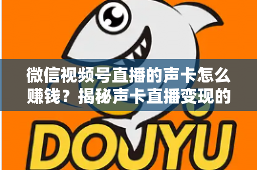 微信视频号直播的声卡怎么赚钱？揭秘声卡直播变现的完整攻略与实战技巧