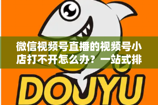 微信视频号直播的视频号小店打不开怎么办?一站式排查与解决方案全指南 微信视频号直播的视频号小店打不开怎么办?一站式排查与解决方案全指南