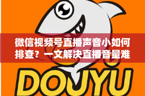 微信视频号直播声音小如何排查？一文解决直播音量难题的完整指南