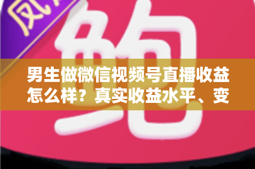 男生做微信视频号直播收益怎么样?真实收益水平、变现途径与赚钱前景深度解析 男生做微信视频号直播收益怎么样?真实收益水平、变现途径与赚钱前景深度解析
