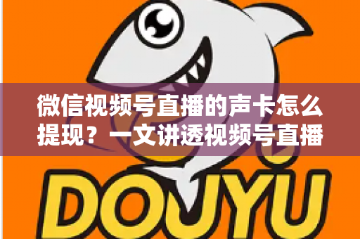 微信视频号直播的声卡怎么提现？一文讲透视频号直播收益来源、提现步骤与声卡使用全攻略