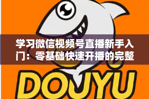 学习微信视频号直播新手入门：零基础快速开播的完整实战指南