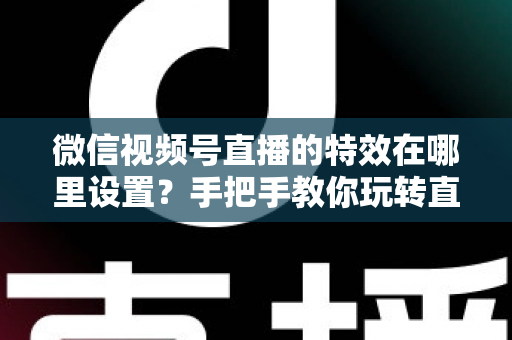 微信视频号直播的特效在哪里设置?手把手教你玩转直播特效的完整指南 微信视频号直播的特效在哪里设置?手把手教你玩转直播特效的完整指南