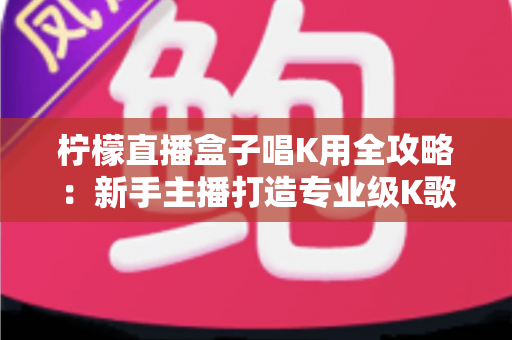 柠檬直播盒子唱K用全攻略：新手主播打造专业级K歌直播间的实用指南