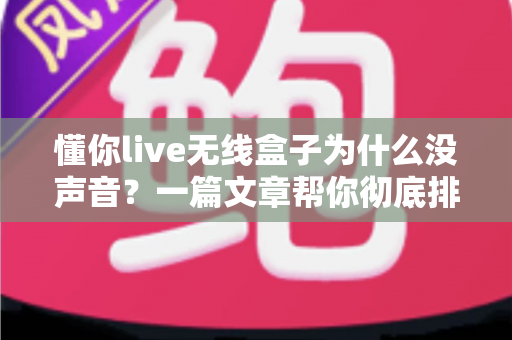 懂你live无线盒子为什么没声音？一篇文章帮你彻底排查解决
